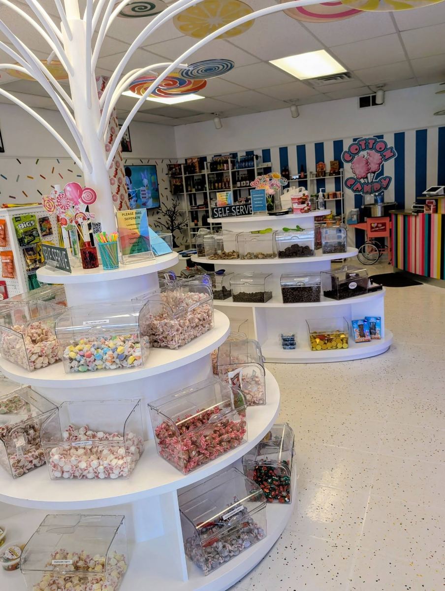 Cotton candy station at Jawbreakers